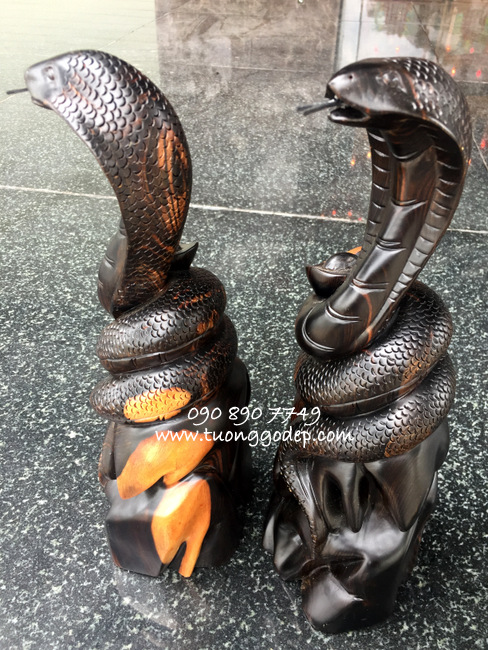 Con Rắn bằng gỗ mun sọc - CR106