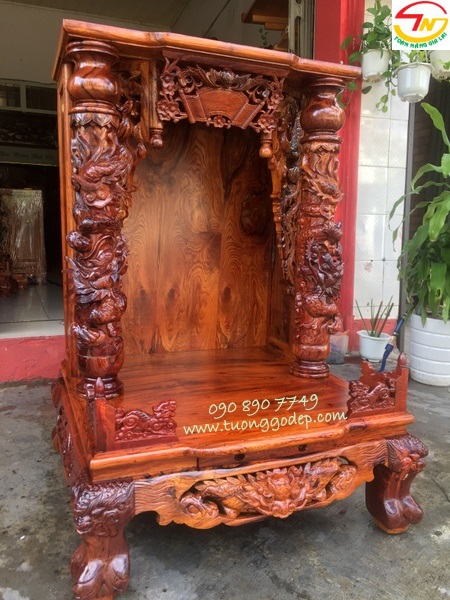 Bàn thờ Thần Tài gỗ cẩm lai Việt