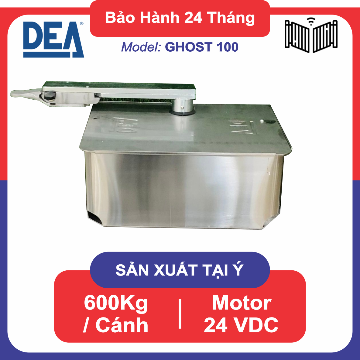 Motor Cổng Tự Động Âm Sàn DEA GHOST 100 24V