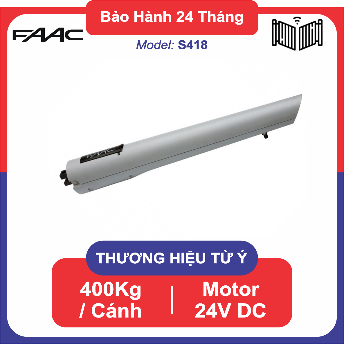 Cổng tự động motor cánh tay đòn FAAC S418