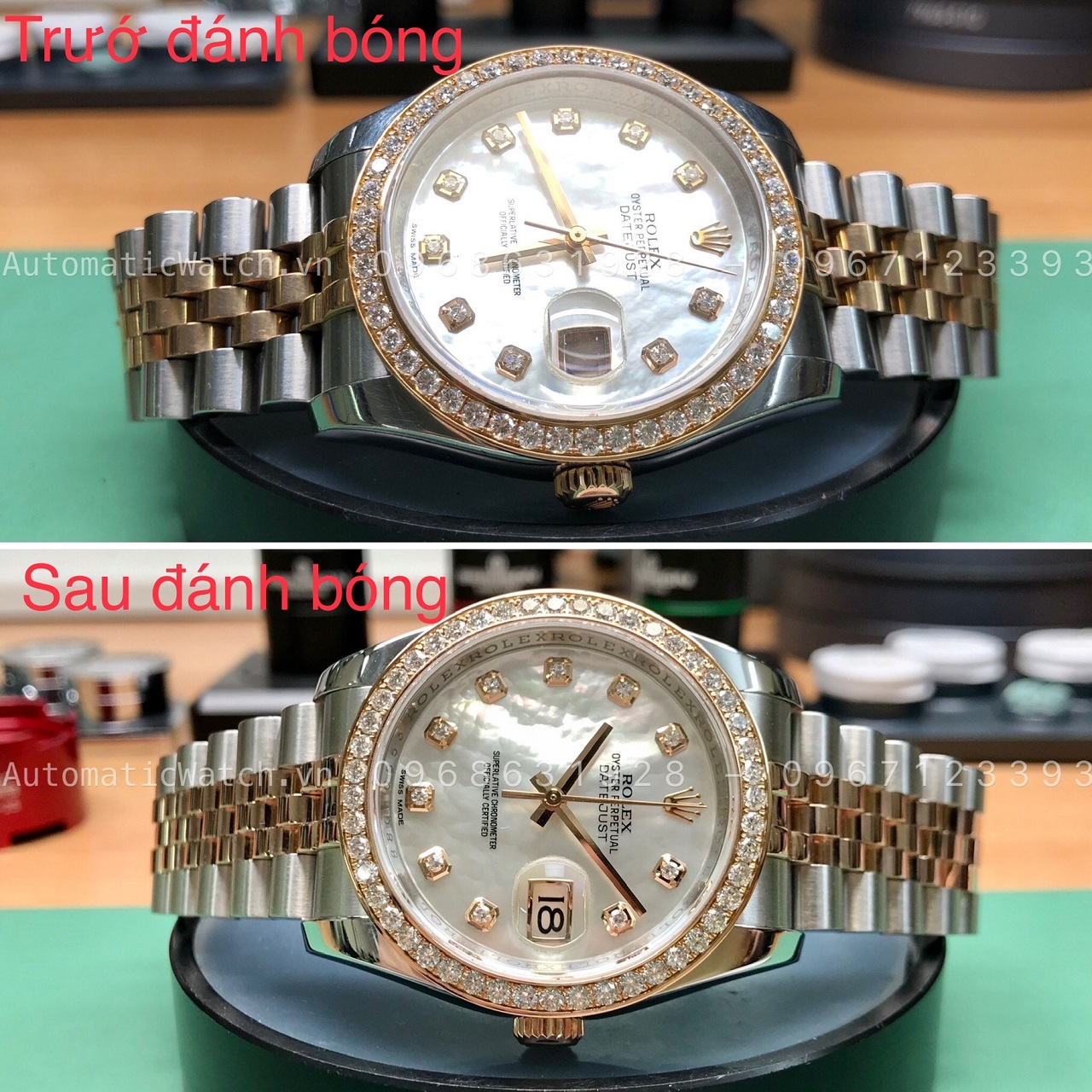 Combo Bảo dưỡng phục hồi đồng hồ Rolex 116231 chính hãng