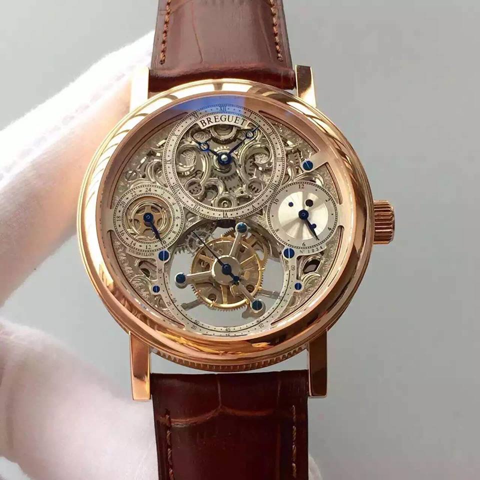 Breguet Tourbillon Perpetual Calendar Mens Watch