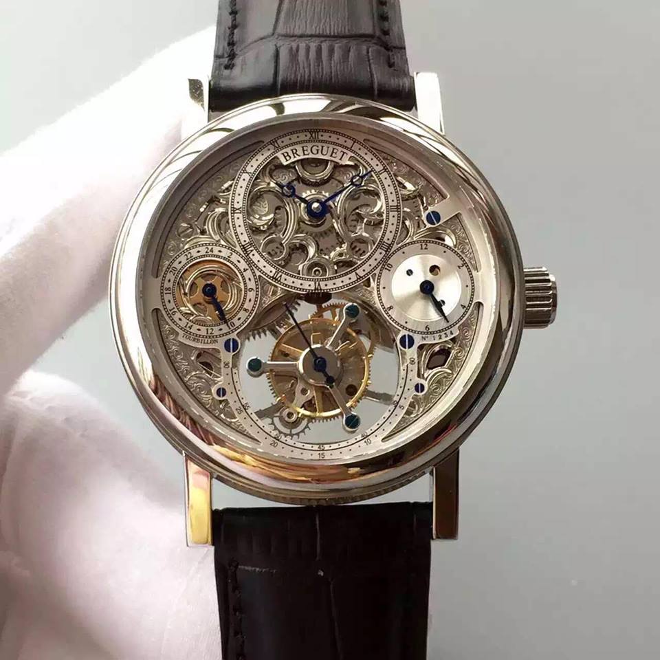 Breguet Tourbillon Perpetual Calendar Mens Watch