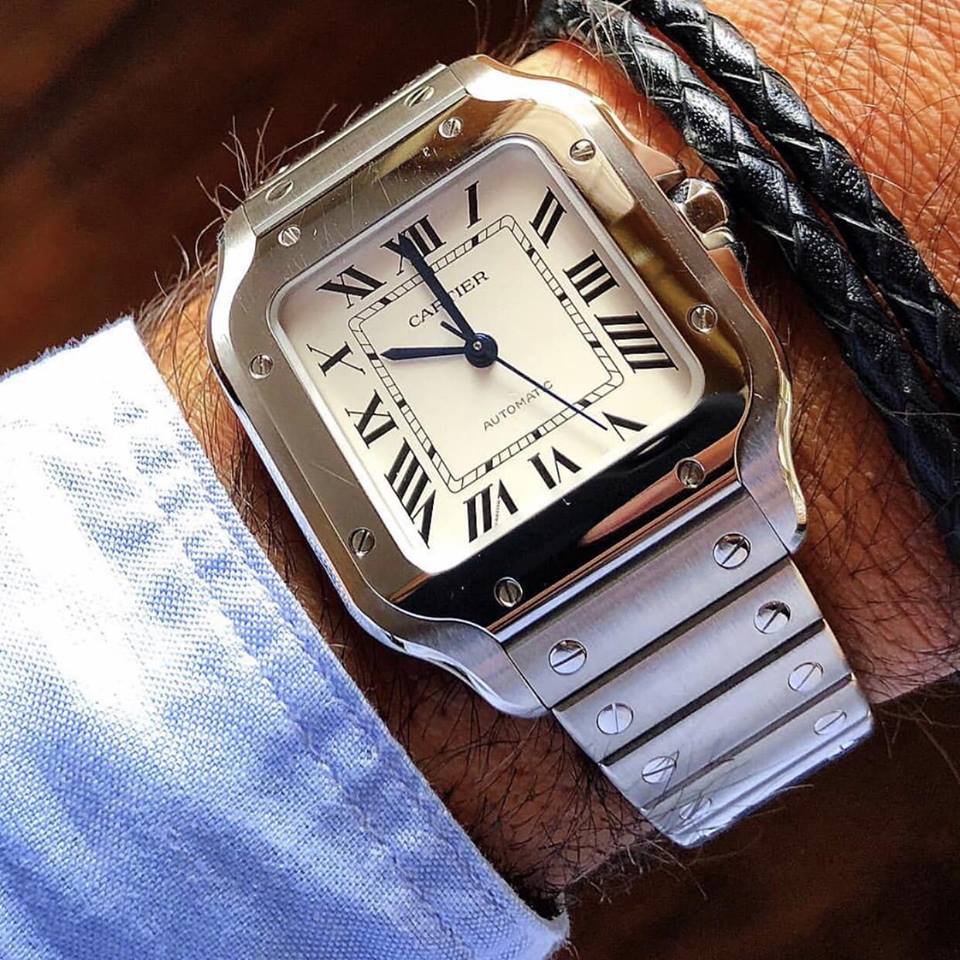 Đồng hồ cartier Santos De Large 39,8mm replica