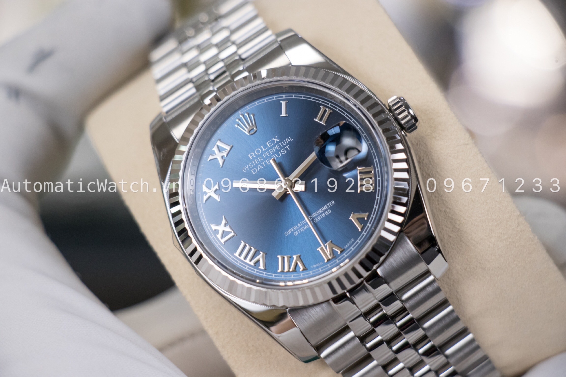 Đồng Hồ Rolex 116234 Replica Oyster Perpetual 36 mm Blue