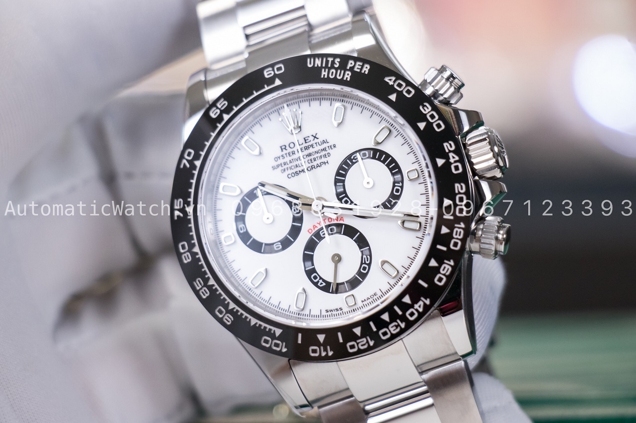 Đồng hồ Rolex Daytona Oyster Mặt Trắng Replica 116500 phiên bản 2020