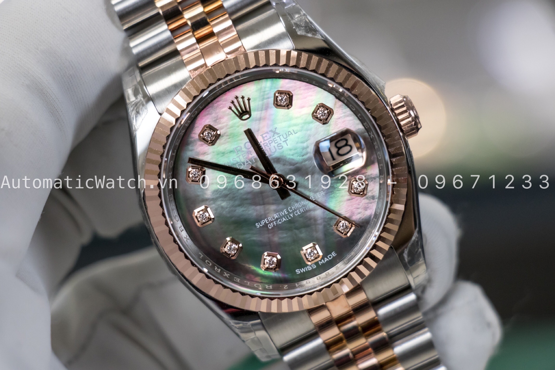 Đồng hồ Rolex Datejust Automatic Mother of Pearl 36mm 116231 Bản Replica 2019