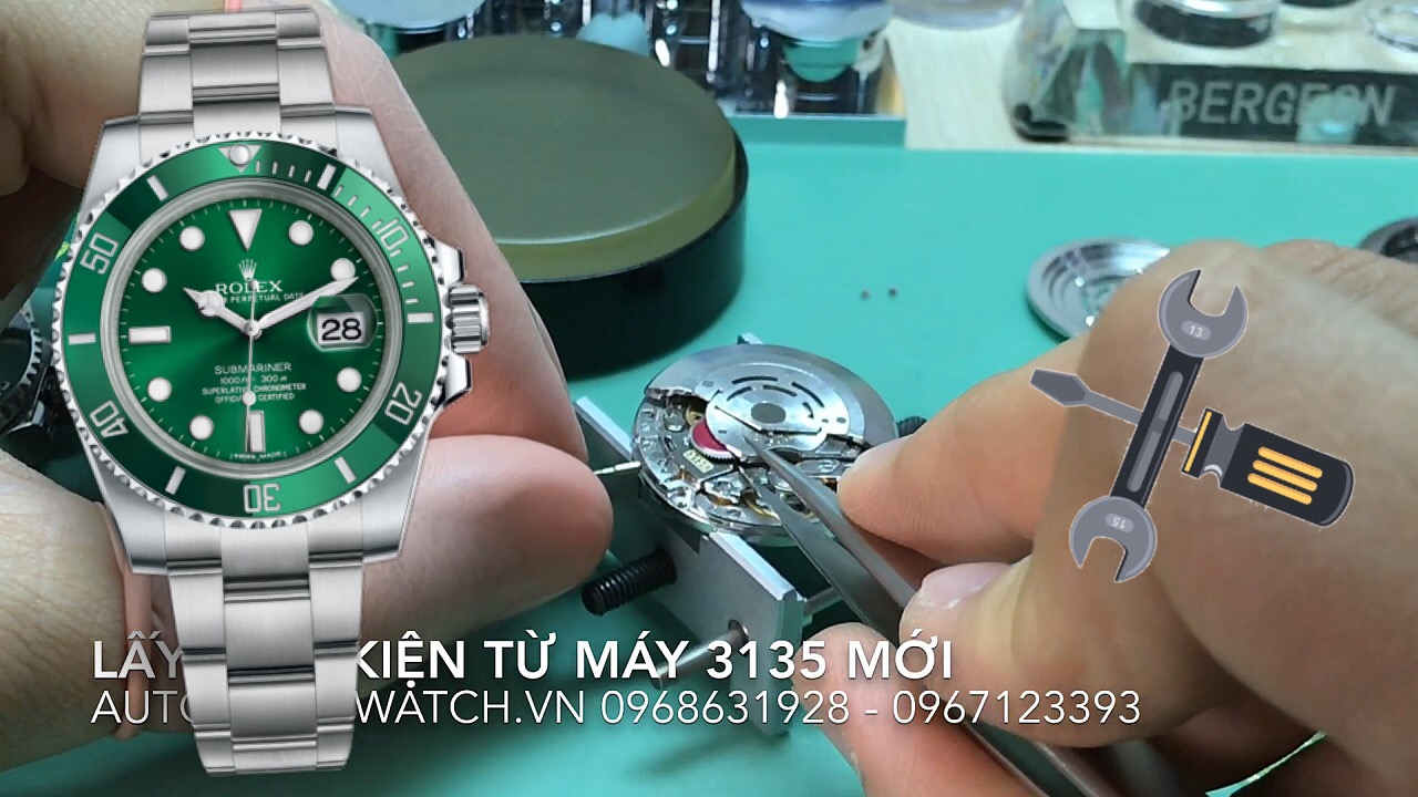 khắc phục đồng hồ rolex submariner 116610 replica bị đứng máy