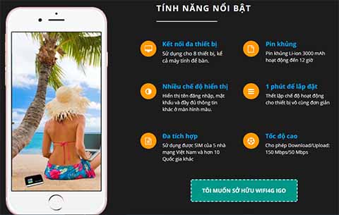 Bộ phát Wifi IGO 4G tốc độ siêu nhanh