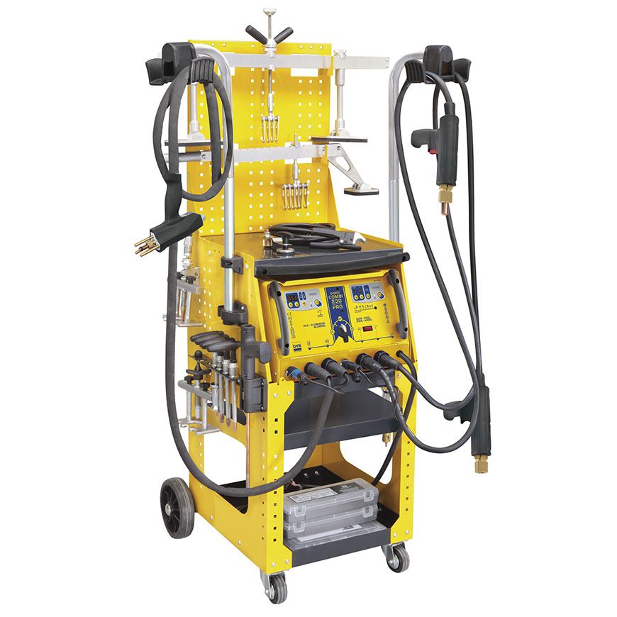 Bộ máy hàn và dụng cụ sửa chữa nhanh vỏ xe nhôm+sắt SPEEDLINER, bo may han rut ton va nhom SPEEDLINER