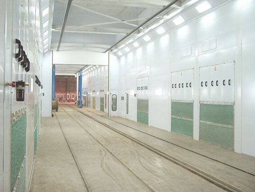 Phòng sơn saima dùng để sơn toa tàu hỏa