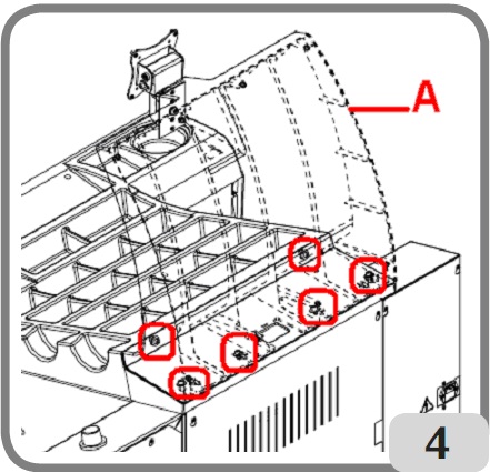 Hướng dẫn lắp ráp màn hình LCD và các thiết bị phụ trợ khác cho thiết bị cân bằng lốp tự động Corghi EM 9580