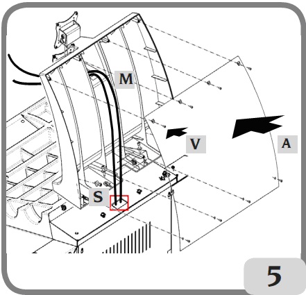 Hướng dẫn lắp ráp màn hình LCD và các thiết bị phụ trợ khác cho thiết bị cân bằng lốp tự động Corghi EM 9580