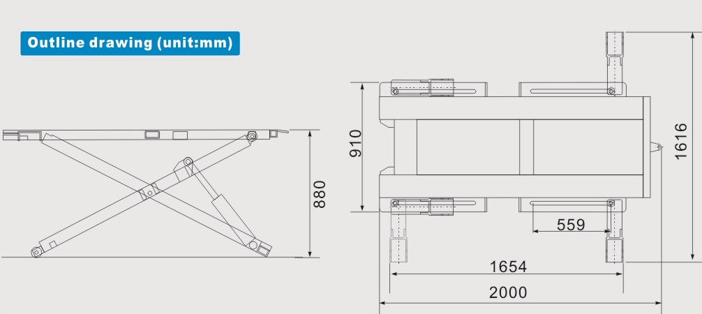 bản vẽ cầu nâng cắt kéo di động giá tốt