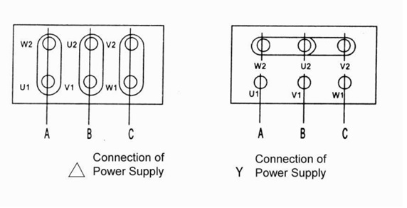 Sơ đồ hệ thống dây điện của motor điện của máy nén khí kouritsu