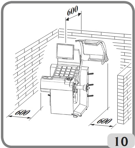 Lắp cảm biến siêu âm và các phụ kiện mở rộng hỗ trợ cho nhập độ rộng tự động cho thiết bị cân bằng bánh xe EM9580