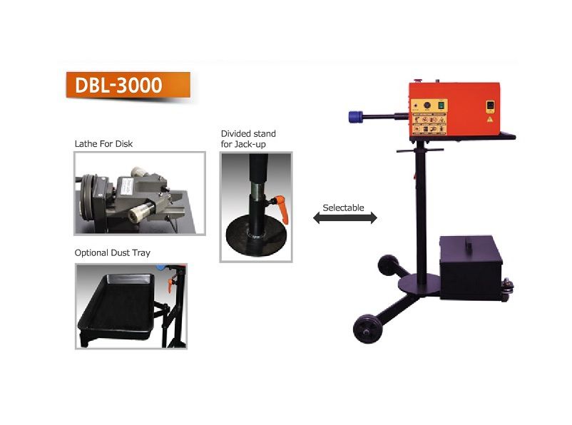 Tiện láng đĩa phanh trên xe DBL-3000, may tien lang dia phanh tren xe DBL-3000