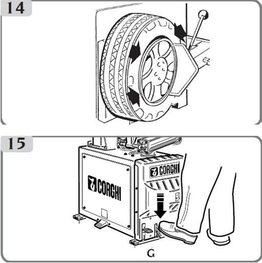 hướng dẫn tháo lốp máy ra vào lốp Corghi A2000\