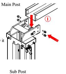 cầu nâng Carleo lắp đặt thanh ngang