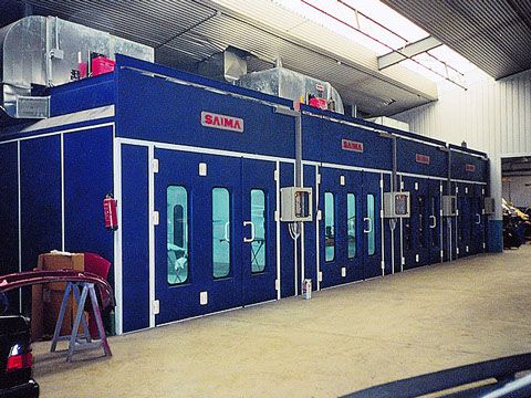 Thiết kế Cửa bên của phòng sơn saima