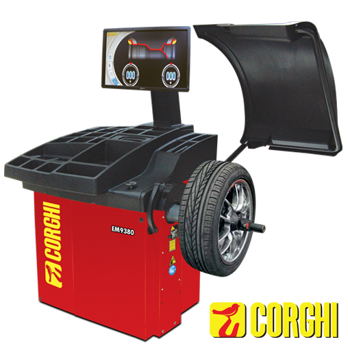 Thiết bị cân bằng động vi tính với thước đo tự động, con trỏ Laser EM 9380 chất lượng cao