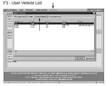 Danh sách các xe đã sử dụng trong chương trình kiểm tra hư hại 
