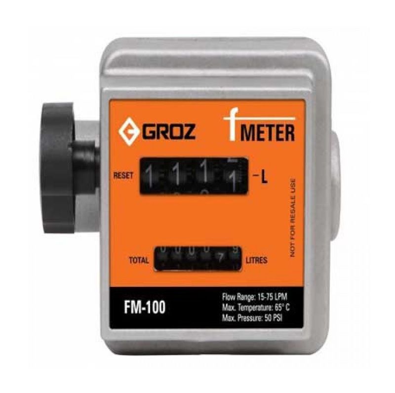 Đồng hồ bơm dầu GROZ- FM-100, dong ho bom dau GROZ-FM 100