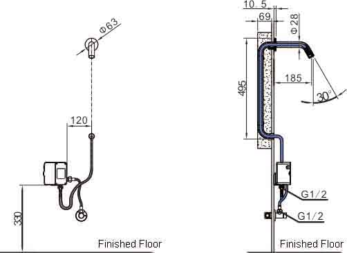 Vòi lavabo cảm ứng AT-2231 Atmor