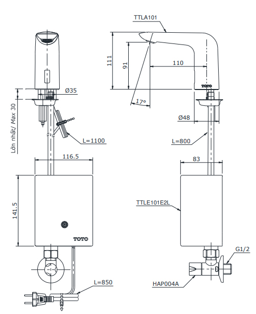 TTLA101/TTLE101E2L/TVLF405