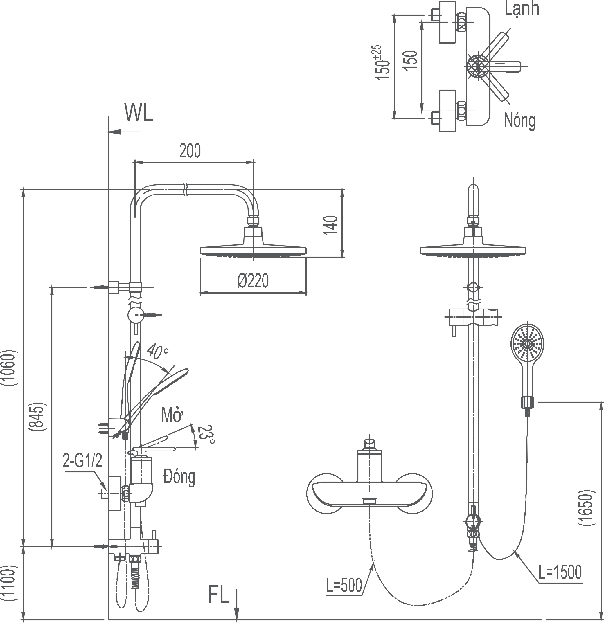 Sen cây tắm nóng lạnh INAX BFV-41S-5C-homextra.vn