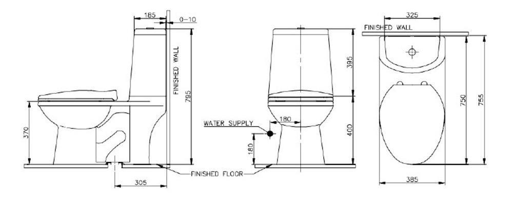 Bàn cầu hai khối Nahm ORBIT _homextra.vn