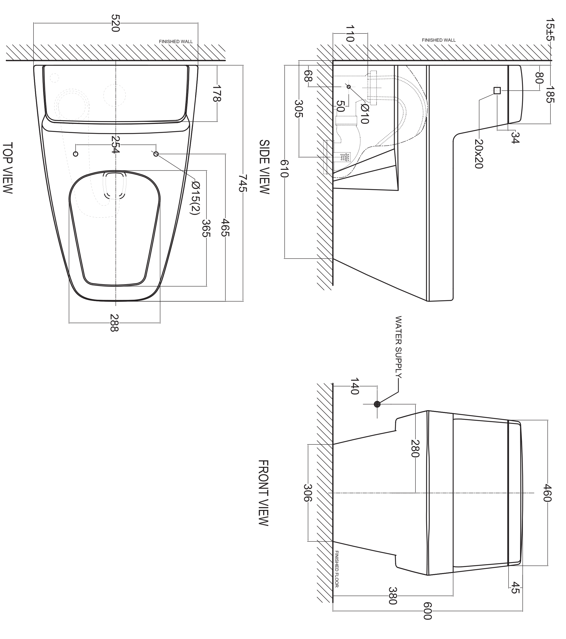 Bàn cầu 1 khối American Standard IDS Clear 2030-WT