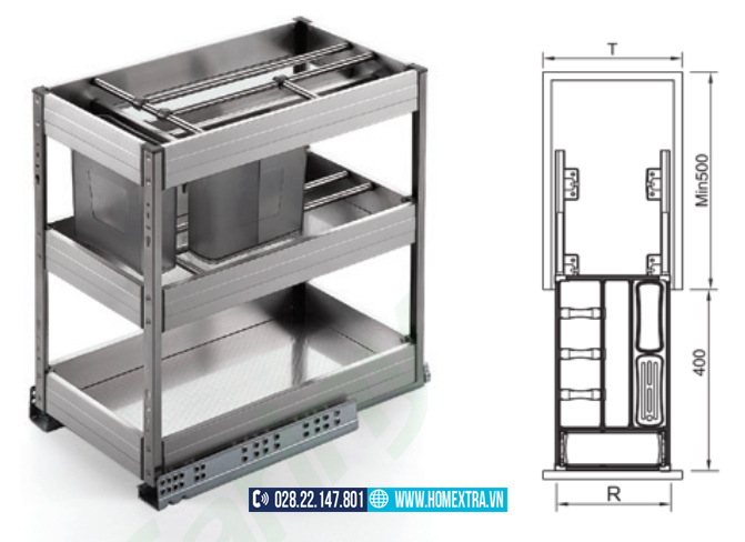 Kệ gia vị đa năng CG-1740