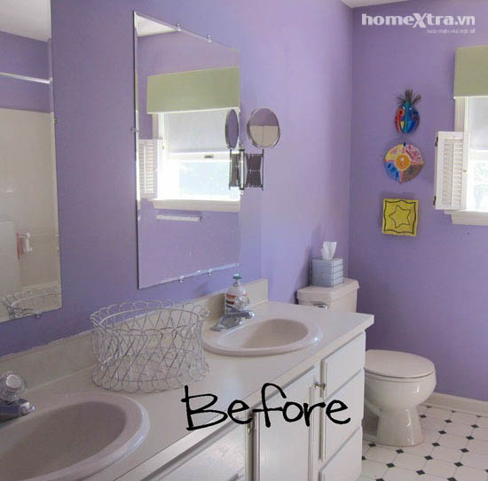 Phòng tắm đơn điệu trở nên đẹp rạng ngời sau cải tạo 5 Phòng tắm đơn điệu trở nên đẹp rạng ngời sau cải tạo 5