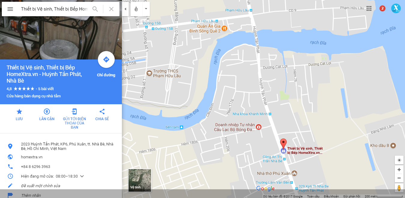 Làm sao để đi đến showroom HomeXtra.vn ?