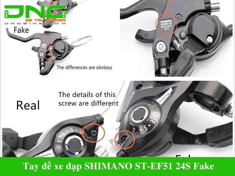 Tay đề xe đạp SHIMANO ST-EF51 24S