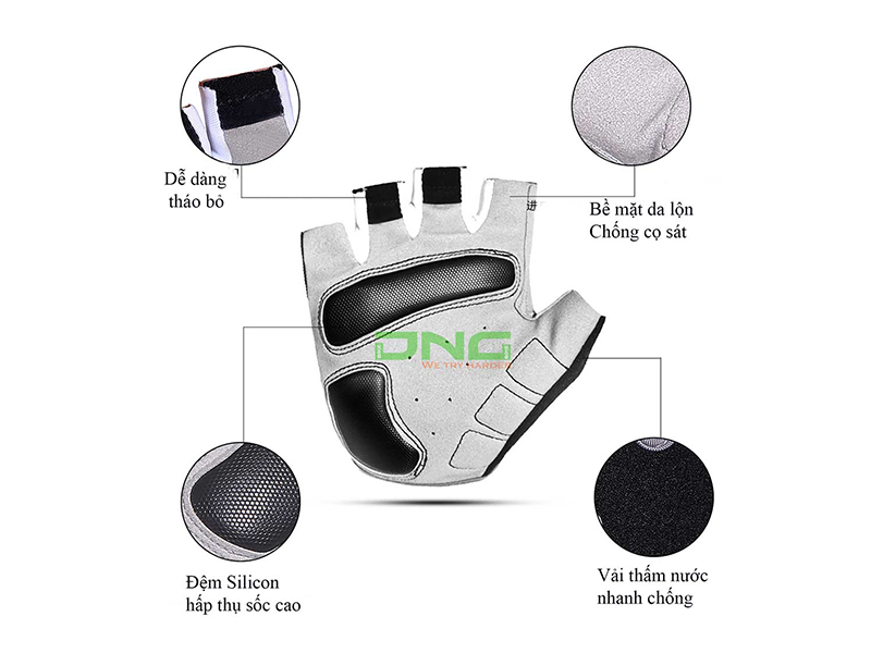 Găng tay đạp xe Black Forest