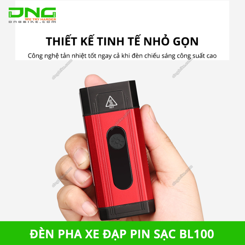 Đèn pha xe đạp pin sạc BL100