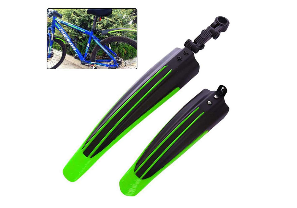 Chắn bùn xe đạp mtb sọc màu xanh lá
