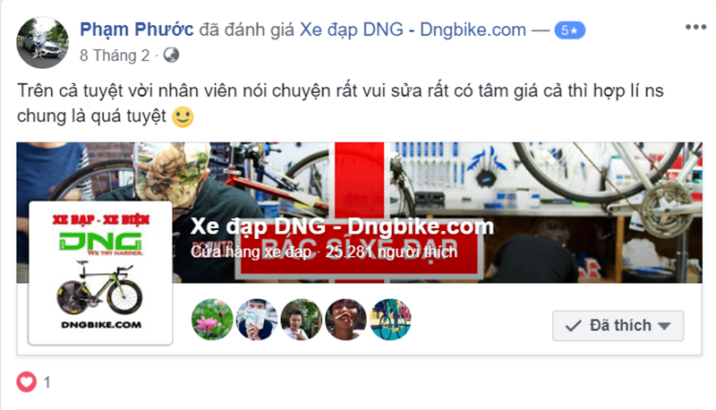 Đánh giá và nhận xét cửa hàng xe đạp thể thao dngbike