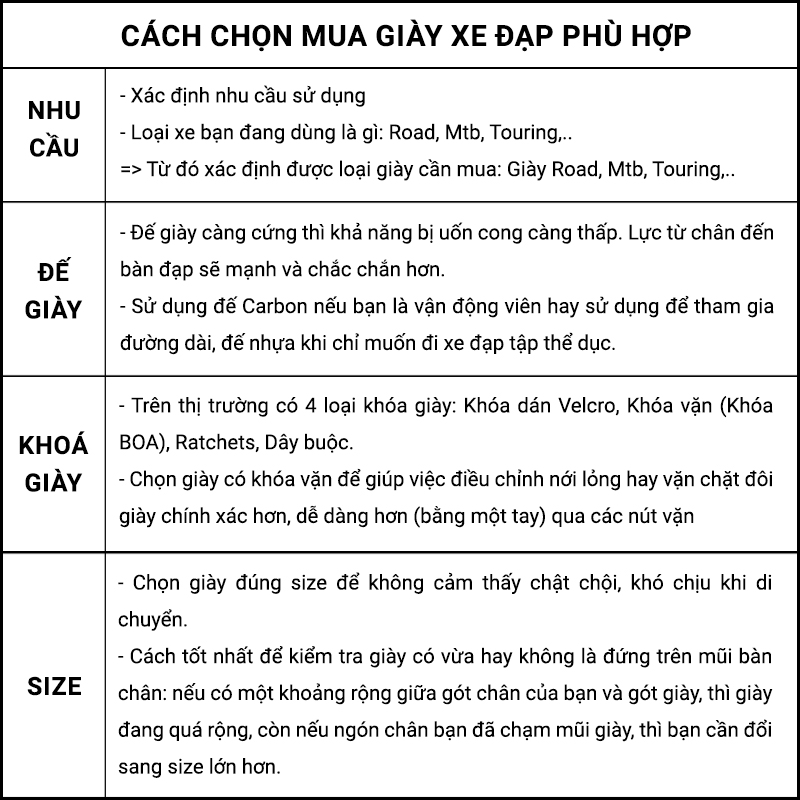 Giày xe đạp không can BOODUN J09