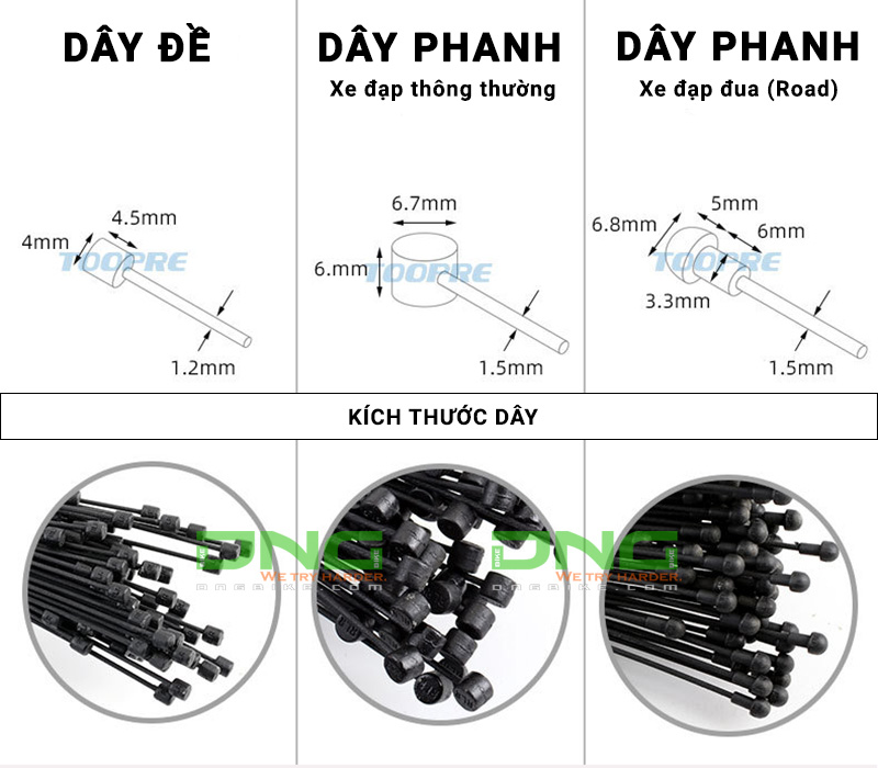 Ruột dây đề xe đạp TRLREQ không rỉ