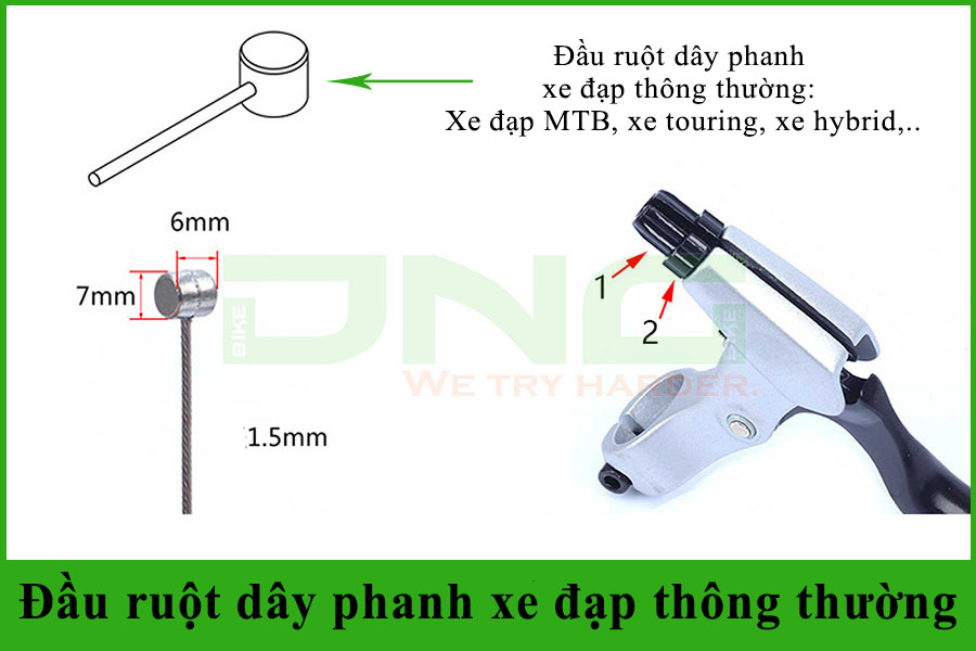 Cách phân biệt ruột dây phanh xe đạp và ruột dây đề xe đạp