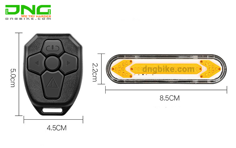 Bộ đèn hậu XI NHAN xe đạp có điều khiển không dây