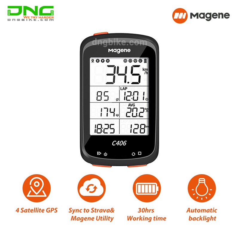 Đồng hồ xe đạp định vị GPS MAGENE C406