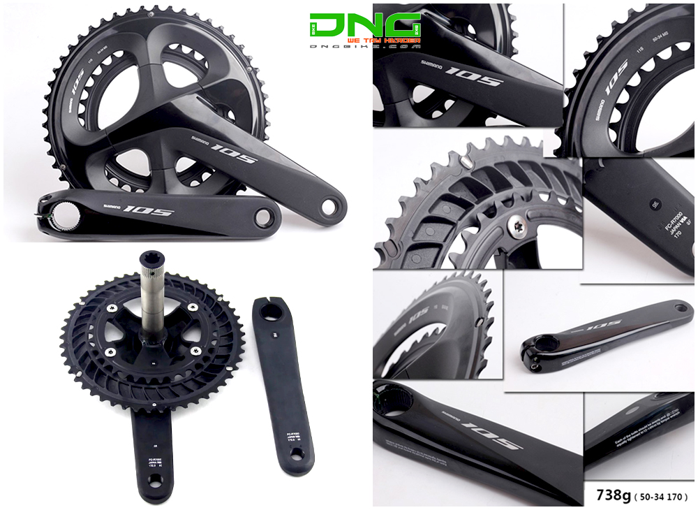 Giò dĩa SHIMANO 105 FC-R7000 50-34T 170mm