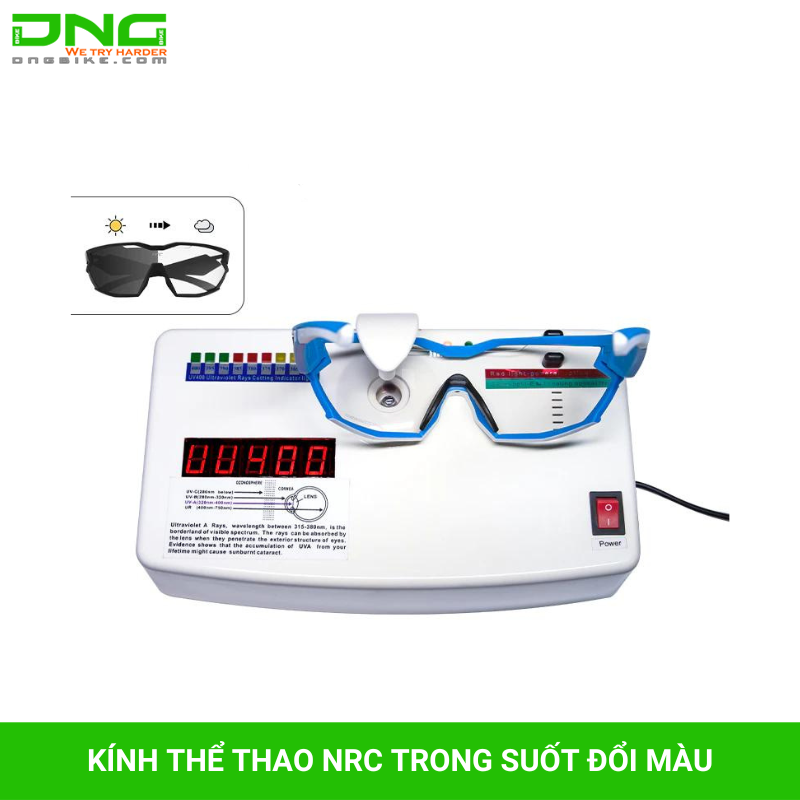 Kính xe đạp thể thao NRC 01 lens trong suốt đổi màu