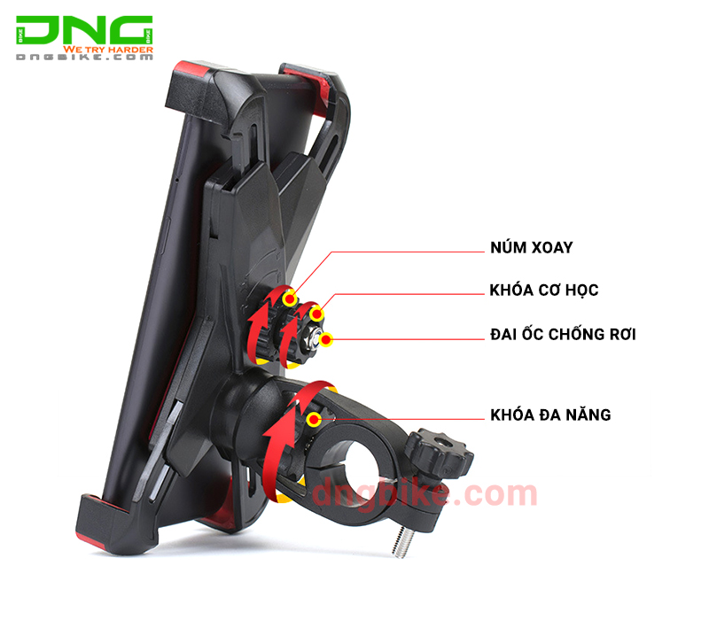 Giá kẹp điện thoại xe đạp PROMEND SJJ-296