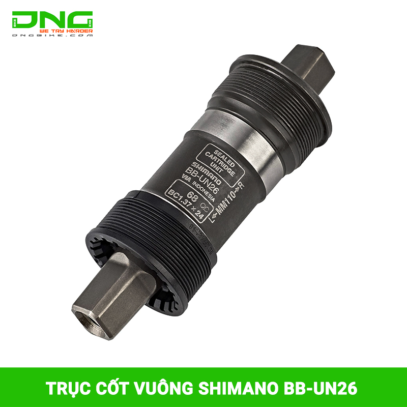 Trục cốt vuông xe đạp SHIMANO BB-UN26