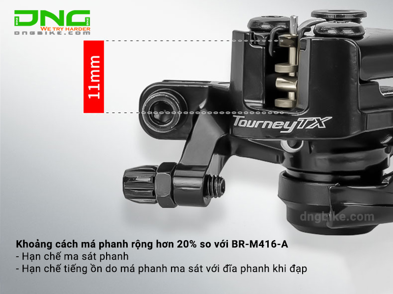 Bộ phanh đĩa cơ SHIMANO BR-TX805